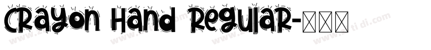 Crayon Hand Regular字体转换